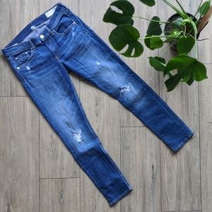 RAG & BONE Skinny Distressed Jeans